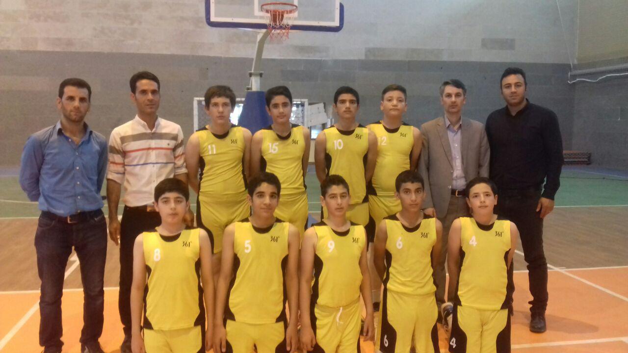 قهرمانی فامنین در بسکتبال استان همدان