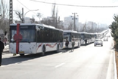 آیین بهره برداری از ۲۱ دستگاه اتوبوس جدید ناوگان حمل و نقل شهری در همدان