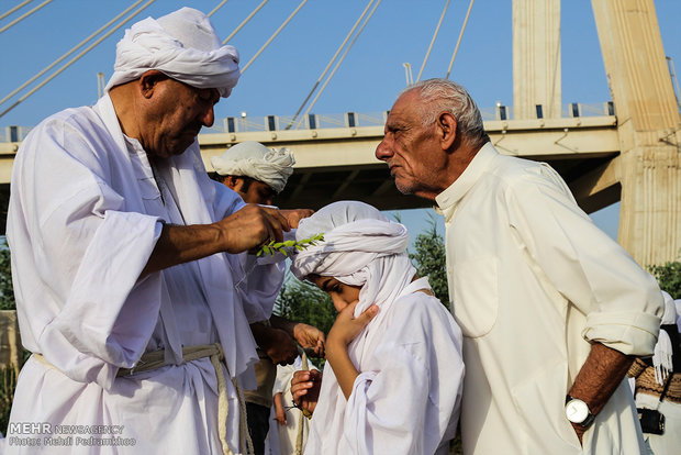 مراسم دینی اقلیت مندایی&zwnj;ها در خوزستان +عکس