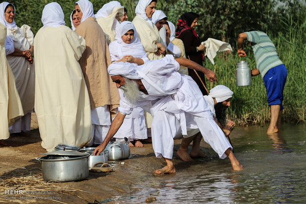 مراسم دینی اقلیت مندایی&zwnj;ها در خوزستان +عکس