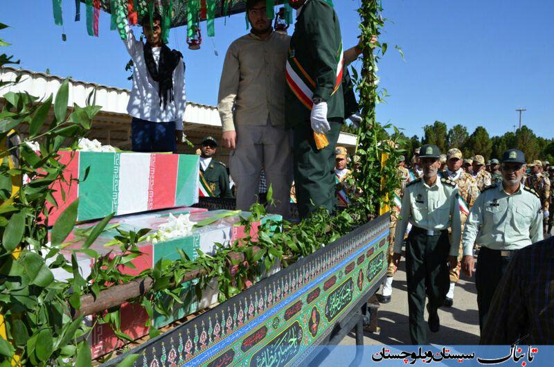 شمیم بهشت در سیستان و بلوچستان/ گزارش تصویری استقبال از 15 شهید گمنام در سیستان  وبلوچستان/ مقرر است مدفن شهدا، نقاط مختلف استان را تبرک نماید