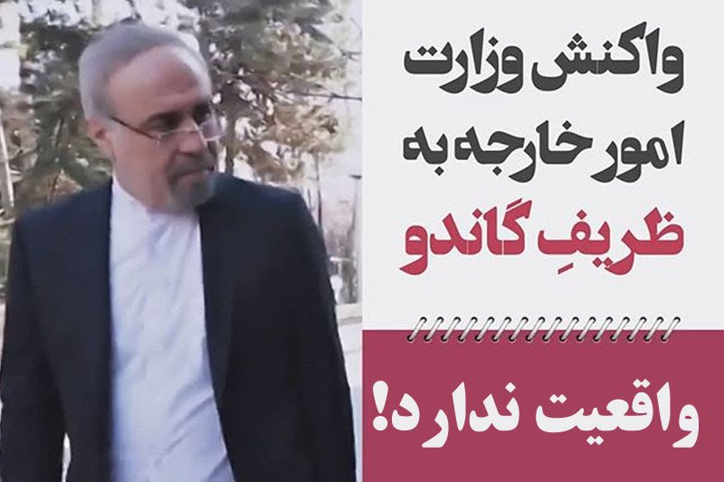 دردسر جدید برای ظریف/مستندات واقعی بودن گاندو فردا در اختیار مردم قرار می گیرد