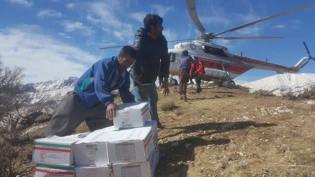امداد هوایی به زیلائی شهرستان مارگون امداد هوایی به زیلائی شهرستان مارگون