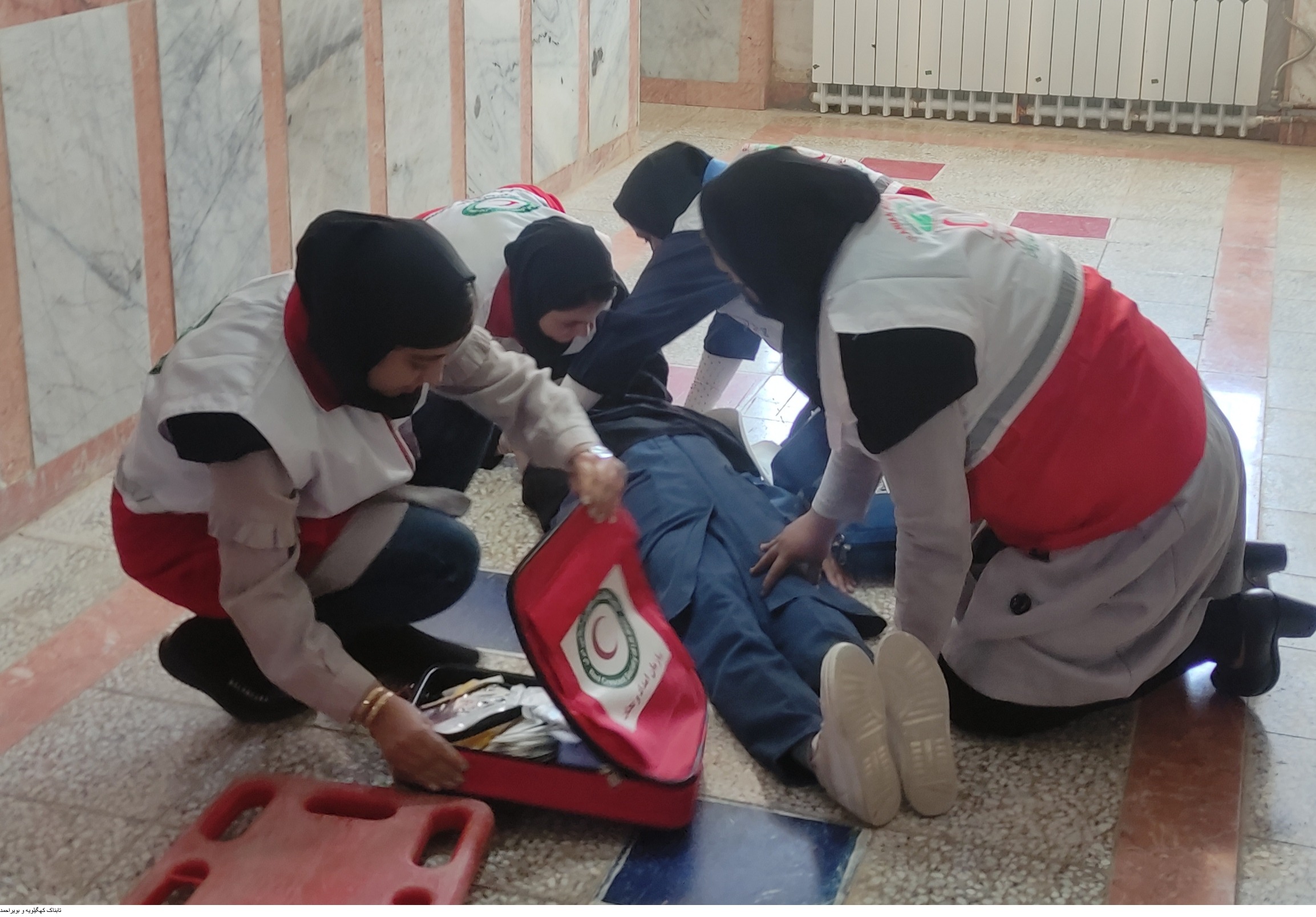 برگزاری مانور زلزله در مارگون برگزاری مانور زلزله در مارگون