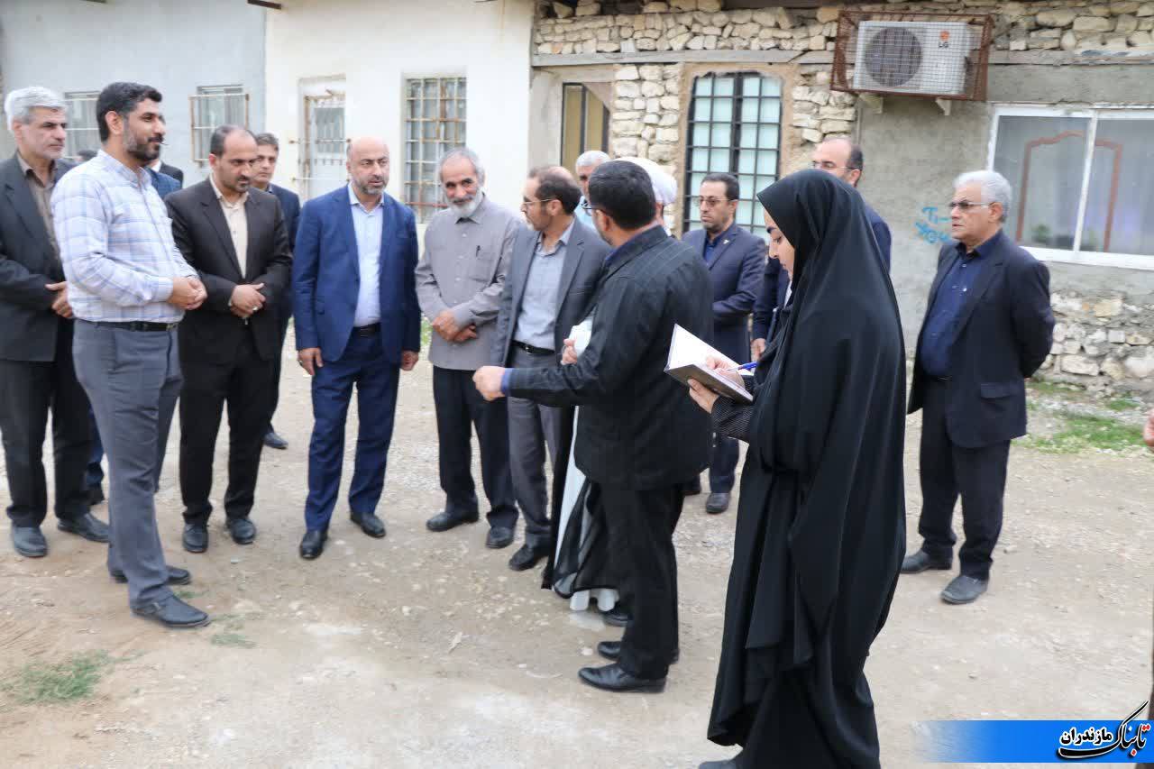 بازدید سرپرست فرمانداری نکا و مدیران شهرستان از روستای امامیه دهستان قره&zwnj;طغان بخش مرکزی
