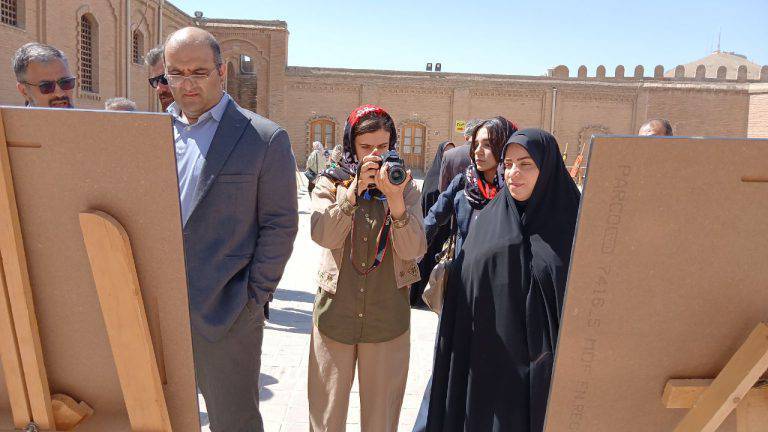 نمایشگاه بین‌المللی بزرگان کاریکاتوریست چهره جهان در لرستان افتتاح شد+تصویر