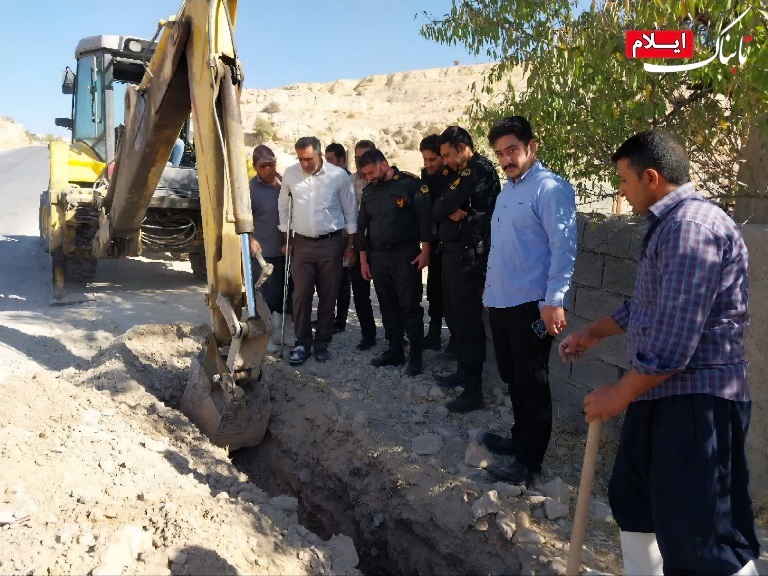 کشف انشعابات عجیب با قطر ۱۱۰میلی متری آب در ایلام