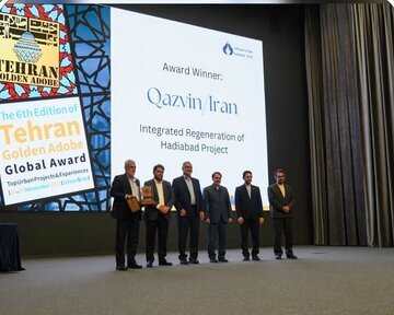 طرح بازآفرینی هادی‌آباد برنده جایزه بین‌المللی خشت طلایی شد