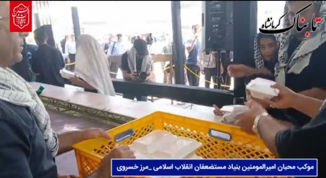 خدمت‌رسانی شبانه‌روزی موکب «محبان امیرالمؤمنین (ع)» بنیاد مستضعفان به زائران اربعین در مرز خسروی