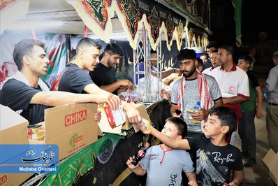 در مسیر خدمت به زوار حسینی