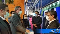 معاون وزیر صمت از غرفه شرکت چادرملو در نمایشگاه مشهد بازدید کرد